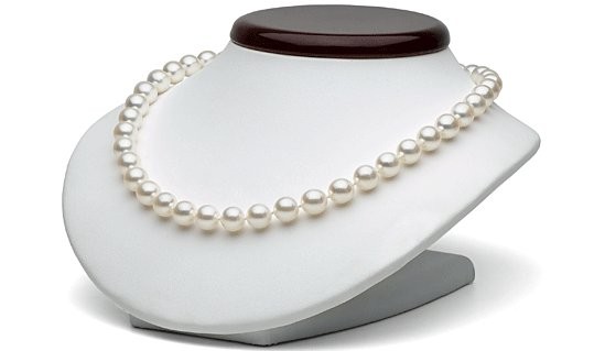 18-inch Akoya Pearl Necklace, 9-9.5 mm white AAA