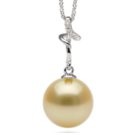 DARLING Sterling Silver Golden South Sea Pearl Pendant