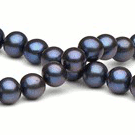 26-inch Freshwater Pearl Necklace, 7-8 mm, black