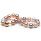 7-inch Multicolor Freshadama Pearl Bracelet 8-9 mm