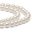 18-inch Double-Strand Akoya Pearl Necklace 7.5-8 mm white