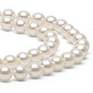 18-inch Double-Strand Akoya Pearl Necklace 8-8.5 mm white AAA