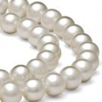 Double Strand Freshwater Pearl Necklace 7-8 mm white