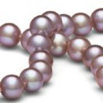 18-inch Freshwater Pearl Necklace 9-10 mm Lavender