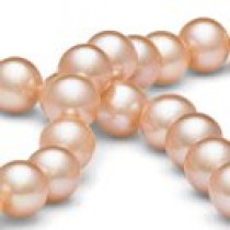 18-inch Freshwater Pearl Necklace 8-9 mm Pink to Peach
