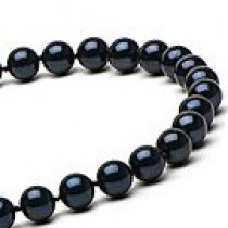22-inch Black Akoya Pearl Necklace 6-6.5 mm AA+