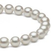 18-inch Akoya Pearl Necklace, 9-9.5 mm white AAA