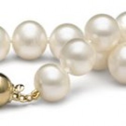 18-inch Freshwater Pearl Necklace, 9-10 mm, white