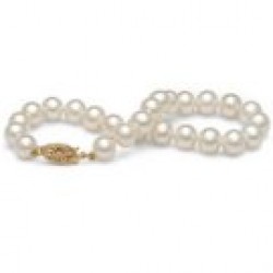 7-inch Freshwater Pearl Bracelet 6-7 mm White