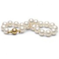 7-inch Freshwater Pearl Bracelet 8-9 mm White