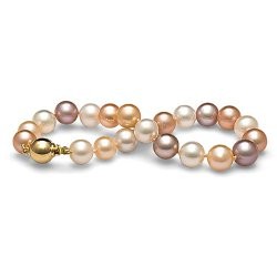 7-inch Freshwater Pearl Bracelet 8-9 mm Multicolor