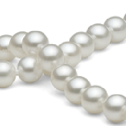 18-inch Freshwater Pearl Necklace 7-8 mm White FRESHADAMA
