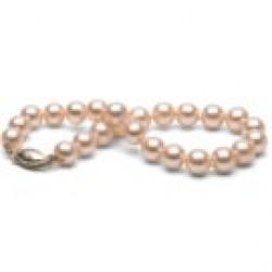 7-inch Pink to Peach Freshadama Pearl Bracelet 7-8 mm
