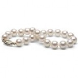 7-inch White Freshadama Pearl Bracelet 7-8 mm