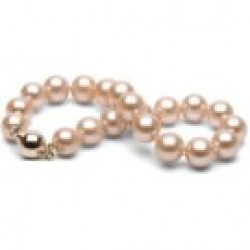 7-inch Pink to Peach Freshadama Pearl Bracelet 8-9 mm