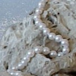 35-inch Akoya Pearl Necklace, 6-6.5 mm, white  AAA