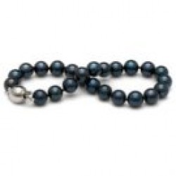 7-inch Black Akoya Pearl Bracelet 7-7.5 mm AA+ quality