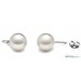 14k Gold White South Sea Pearl Stud Earrings 9-10 mm AAA